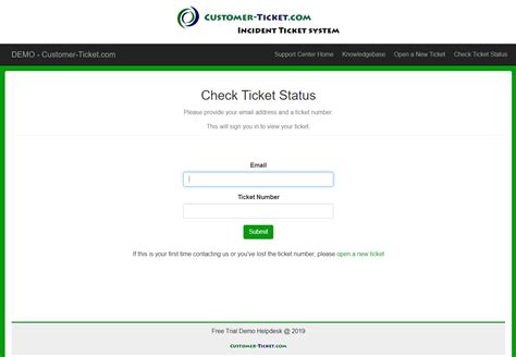 check my ticket status.